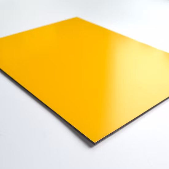 4mm Aluminum Composite ACP Wall Panels Outside Use with PVDF Paint Exterior Wall Panel Sheets Gold Color Aluminium Composite Panels